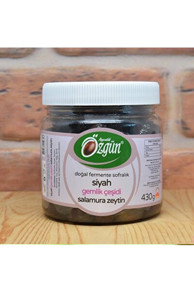 ÖZGÜN ZEYTİN & ZEYTİNYAĞI Siyah Sele Zeytin Gemlik 430 gr