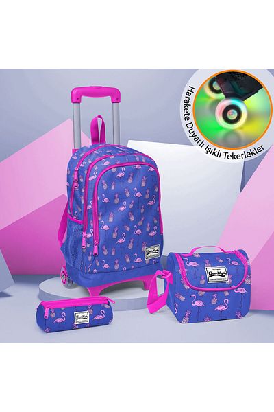 Coral High Set de 3 saci cu model lavandă
