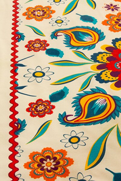 Vionel Home Carnival Double Duvet Cover Set Cream/orange