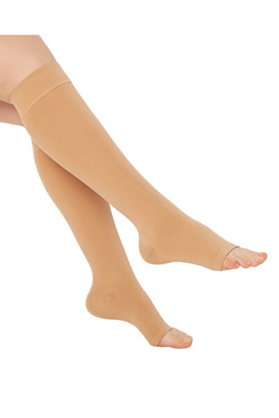 Variteks Dizaltı Burnu Açık Çorabı Orta Basınç-912