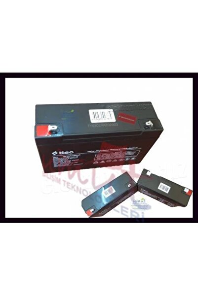 Ttec 6v 12 Ah Oyuncak Araba Aküsü 6V 12Ah Akü Bakımsız Kuru Tip Akü Jeep Motor Oyuncak Araç Araba Aküsü