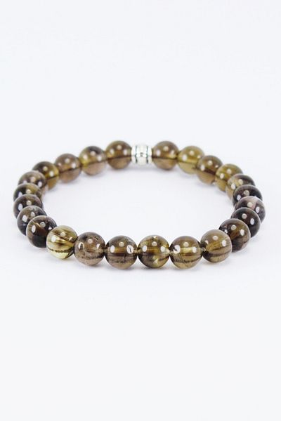 Lalibo Unisex Natural Stone Bracelet Smoky Quartz Energy Stone Compatible with All Chakra and Zodiac Signs