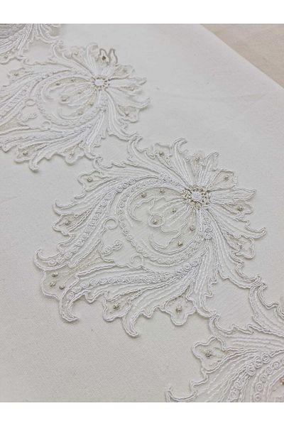 Esteks Dantel ve Tekstil Aksesuarları French Lace Guipure Cream