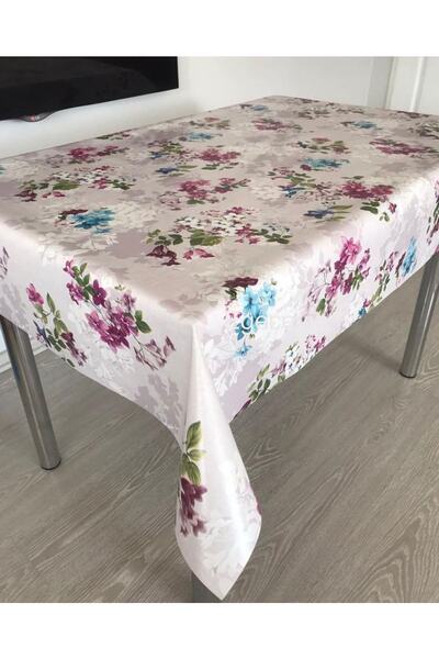 Fiesta Masa Örtüsü Muşamba Altı Astarlı Çiçek Desenli Pvc Italyan .