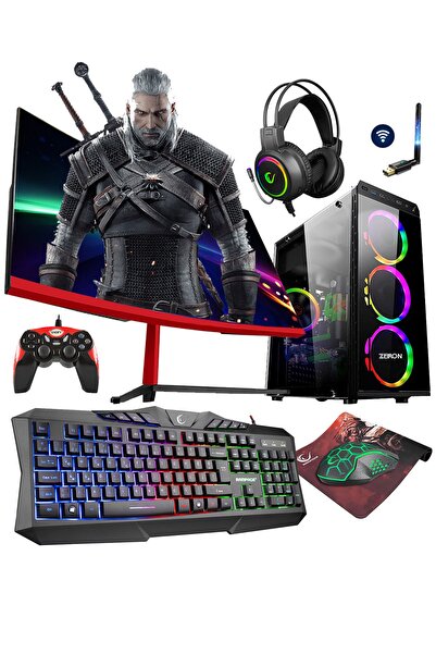 Zeiron Rsx17 Ryzen 5 5600x 8gb 256gb M.2 Ssd+500gb Hdd Gtx1650 24" 144hz Oyun...