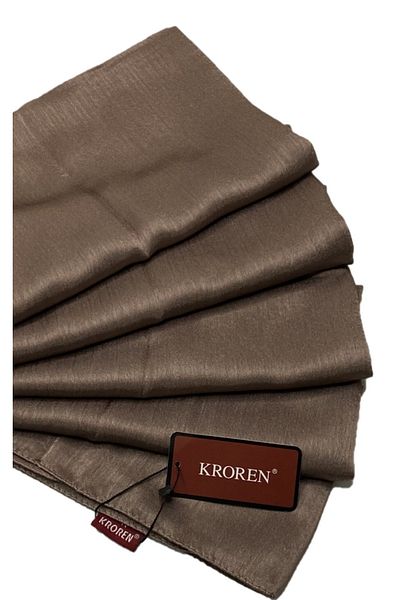KROREN Single Layer Janjan Shawl 75*190 Latte