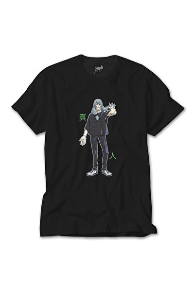 Z zepplin تي شيرت جاجوتسو كايسن ماهيتو الأسود