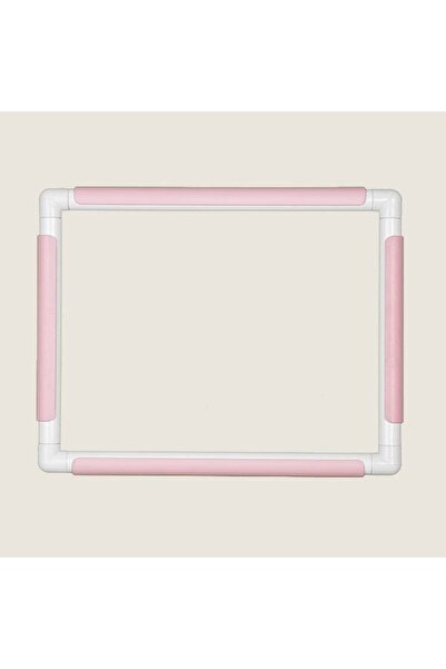 CALIN Câlin Nakış Kasnağı 28 Cm X 35,5 Cm - Pembe Klips / Pratikasnak Plus Ka...