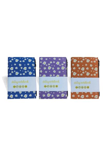 lizy collection Caiet cu fermoar cu model Liz Daisy