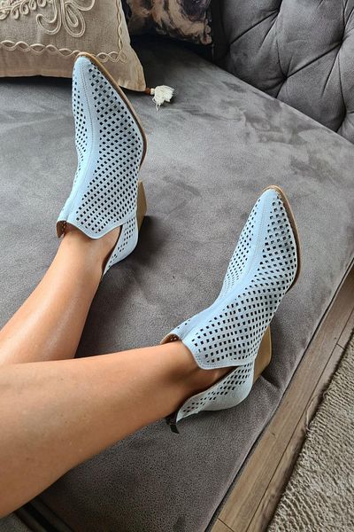 Topukla Footwear 019 1015 Γυναικείες καλοκαιρινές σουέτ μπότες