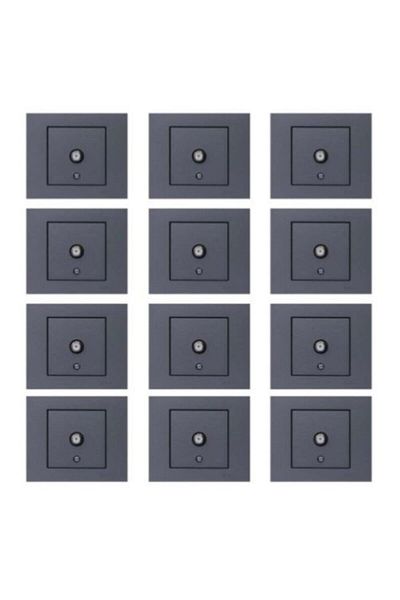 OVİVO Ovivo Grano Smoked 12 Pack - TV Socket F Connector and Frame Included