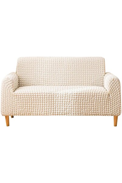 elgeyar طقم أريكة قطنية قابلة للتمدد 3 أشخاص - غطاء أريكة وسرير أريكة