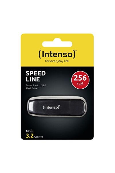 Intenso Στικάκι USB Speed Line, 256GB USB 3.2 (Μαύρο)