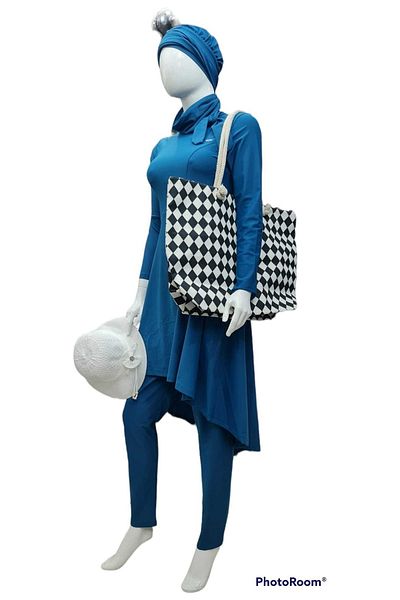 Dragora Costum de baie Hijab 6 piese Lycra acoperit complet
