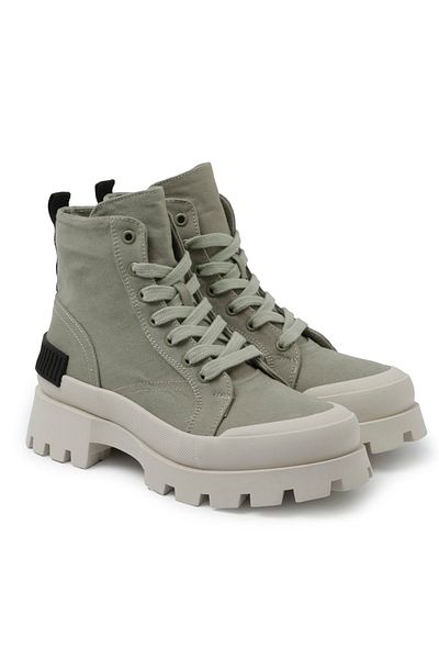 John May Women's Boots Rd-4361 Linen Green