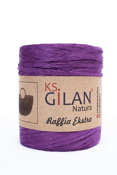 KS GİLAN Taka Yarn Raffia Πλεκτό νήμα Μωβ (16)