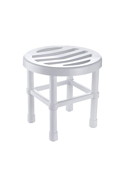 Genel Markalar Çelik Ayna Yuvarlak Banyo Taburesi - 26x26 Cm