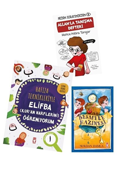 Timaş Çocuk Sticker Hediyeli Dini Kitap Hafıza Teknikleriyle Elifba Besmele H...