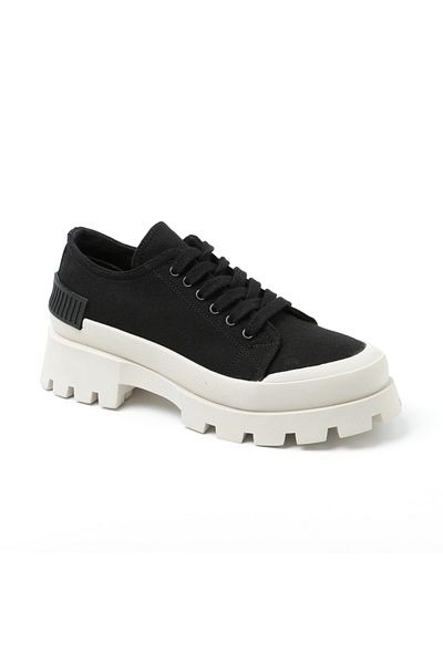 John May Women's Sports Shoes Rd-4387 Linen Black