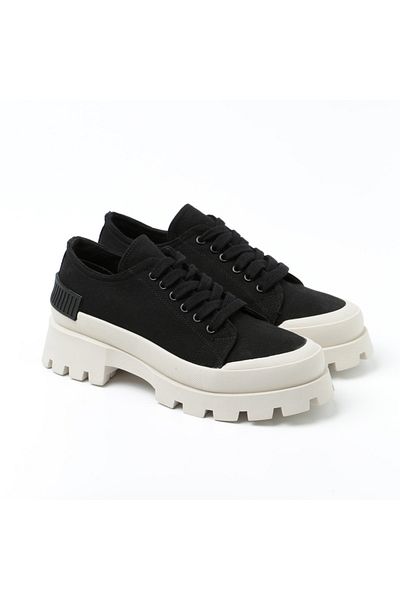 John May Women's Sports Shoes Rd-4387 Linen Black