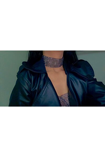 SmY Bag قلادة على شكل حجر لامع