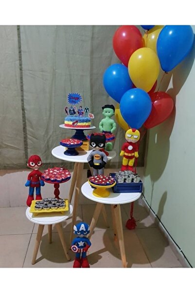LOTUS PARTY 10 Pieces - Red - Navy Blue - Yellow Balloon