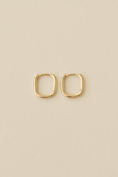 ALTINTAŞ KUYUMCULUK Altıntaş Baby Kare Altın Halka Küpe