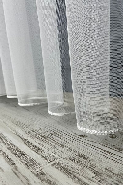perdemony Tül Perde Petek Zemin Sık Pile 1/3 350x260 Cm Grek Tül Perde 30x28 ölçü numune kumaştır
