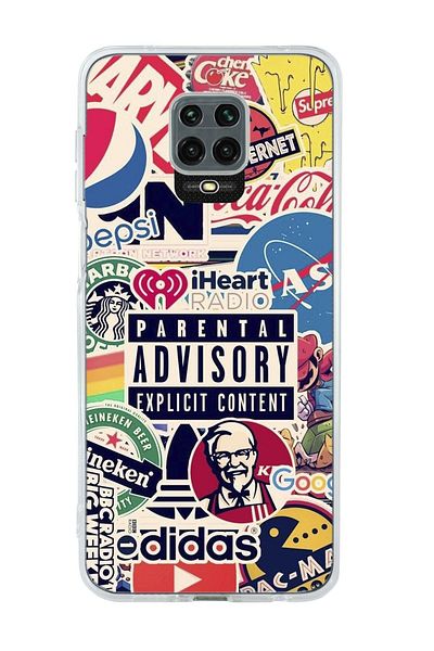 mooodcase حافظة سيليكون شفافة فاخرة لهاتف Xiaomi Redmi Note 9 Pro Parental