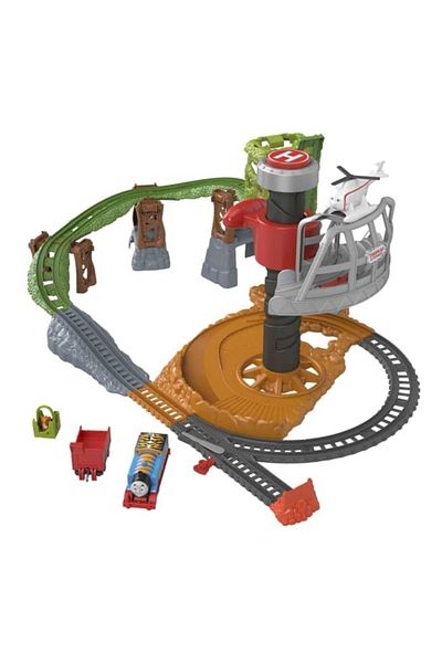 mattel 3 Years and Above Gxh06 - Sodor Safari Rescue Quest, Motorized Train and Rail Set