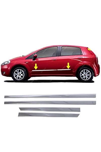 Leonacs Fams Otomotiv Fiat Grande Punto Krom Yan Kapı Koruma Çıtası 4 Kapı 20...