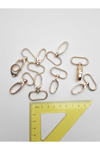 Generic Brand Clip metalic de culoare aurie pentru geantă Paris, 2 bucăți înt...