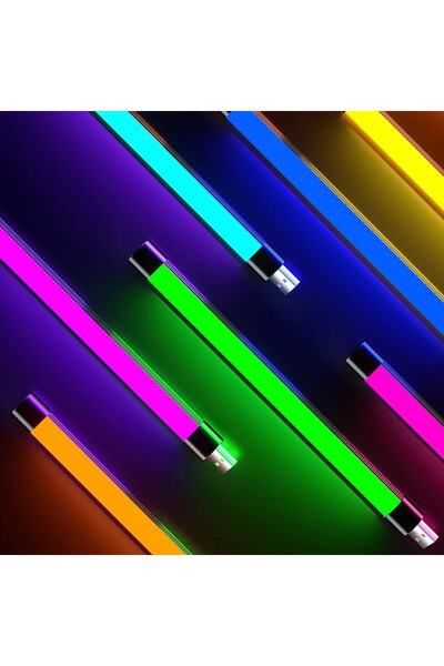UpWay Dolgu Led Işık Usb 16 Renk Kumandalı 40 Cm Rgb Aydınlatma Gece Lambası