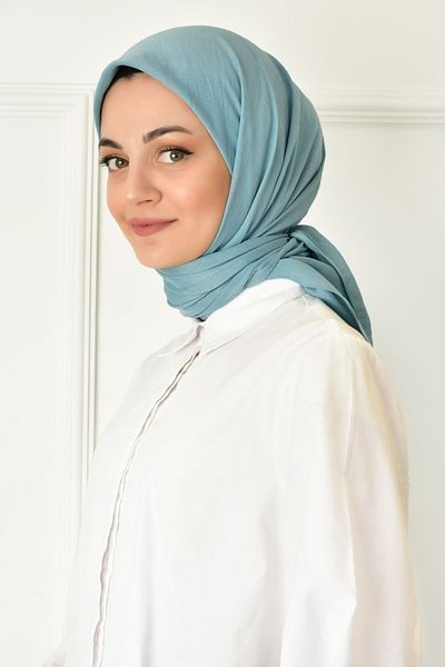 BURDEN IPEK Cotton Crotch Scarf Mint