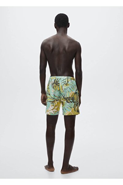 MANGO Man Hawaii Desenli Şort Mayo