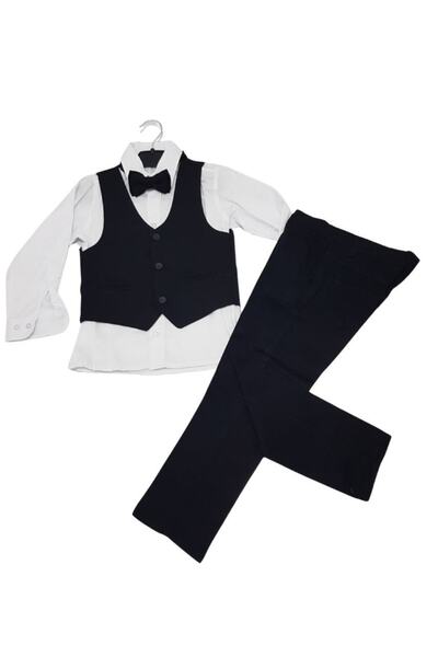 Tarz Çocuk Boy's Black Vest Suit