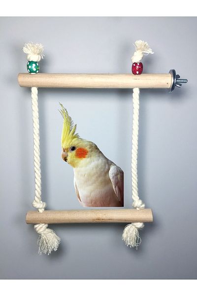 Ciko Kafes Double Sided Cage Perch with Rope