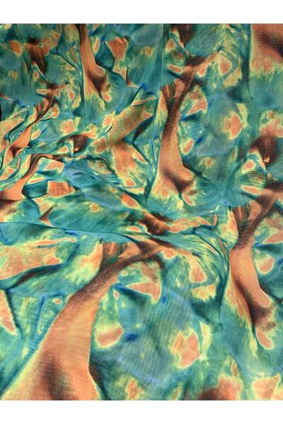 Nadirzade Kumaşçılık Özel Tasarım Italyan Ipek Şifon Elbiselik Kumaş (150 Cm ...