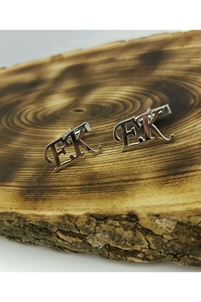 ALTINSİLVER Gümüş Kol Düğmesi Harfli