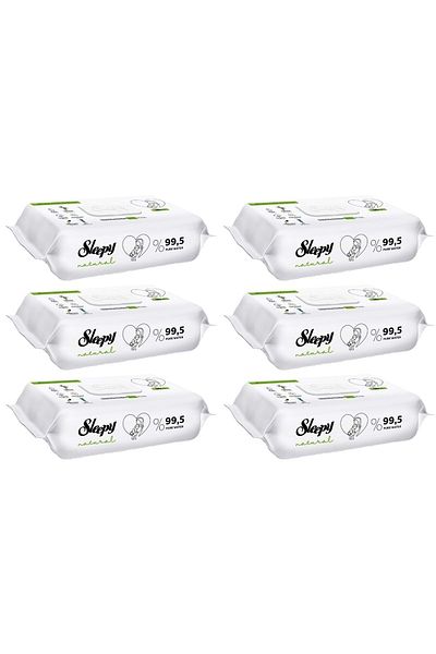 Sleepy Wet Towel Wipes 90 Sheets Natural Newborn Set of 6 540 Sheets with Plastic Cover