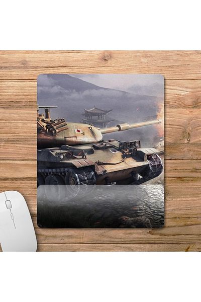 Pixxa موديل لوحة ماوس مع مسند للمعصم من World Of Tanks - 1