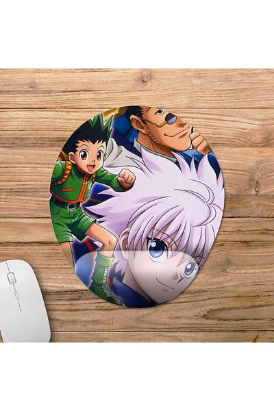 Pixxa موديل لوحة ماوس مدعومة للمعصم من Hunter X Hunter - 3 بيضاوي