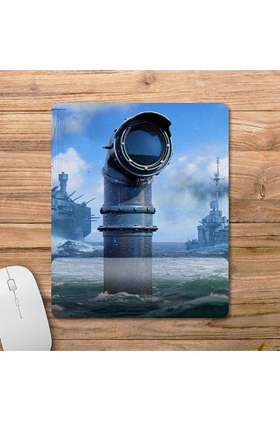 Pixxa موديل لوحة ماوس مع مسند للمعصم من World Of Warships - 4