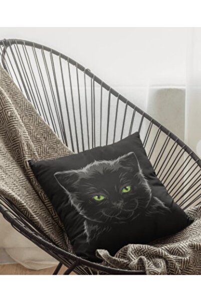 ALAMODECOR Printed Zipper Detailed Special Design Throw Pillow Cover (43CM X43CM)