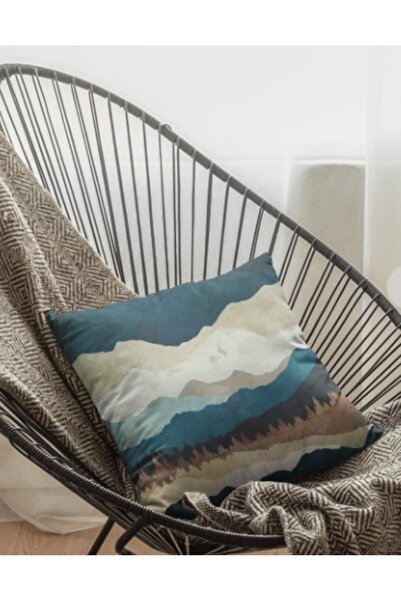 ALAMODECOR Спеціальний дизайн чохла для подушки з принтом і блискавкою (43 см × 43 см)