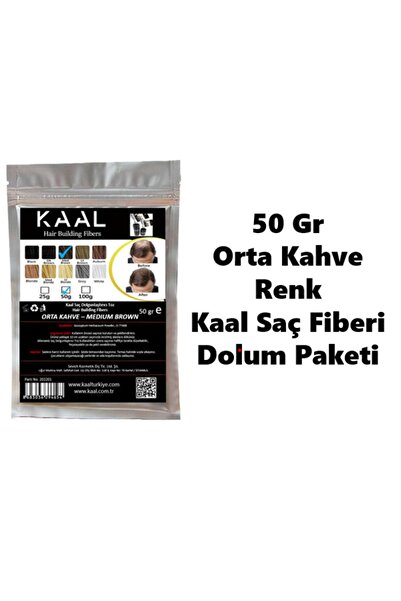 Sevich Kaal Toppik 50 Gr Orta Kahve ( Med Brown ) Renk Topik Saç Tozu Saç Fib...