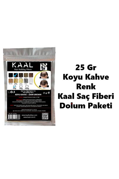 Sevich Kaal Toppik 25 Gr Koyu Kahve ( Dark Brown ) Renk Topik Saç Tozu Saç Fi...