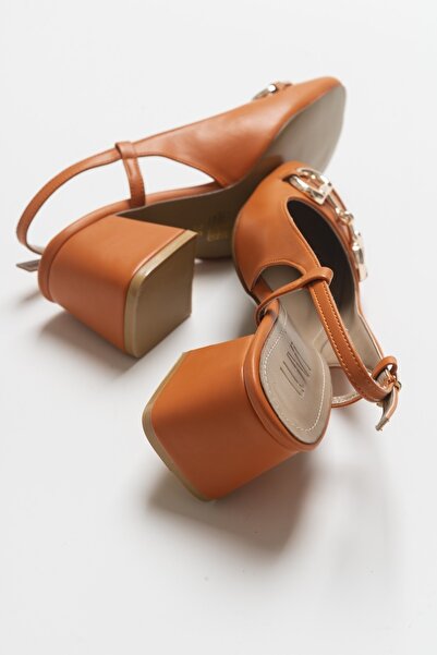 Luvi Karol Orange Women's High Heel Shoes