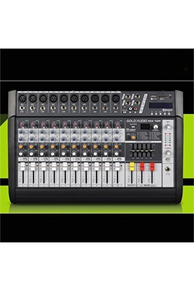 Gold Audio Mx-10p - 2x250 Watt 10 Kanal Power Mikser Anfi Mikser