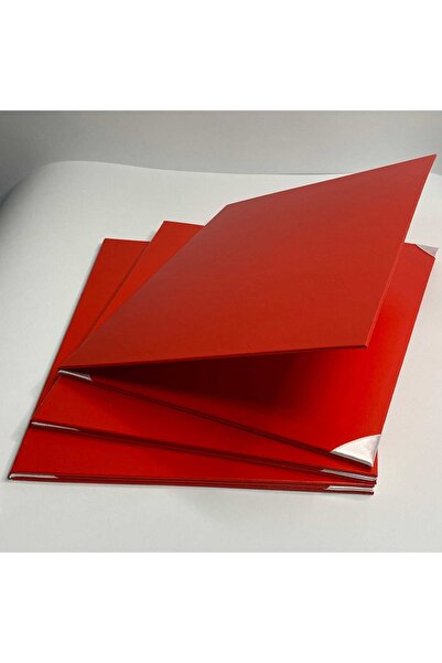 RESTART KAĞIT MATBAA Kırmızı Sertifika Diploma Menü Kabı A4